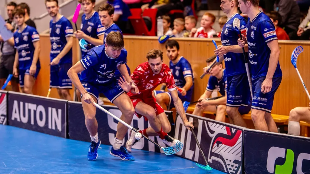 Utkání florbalistů Chodova a Pardubic