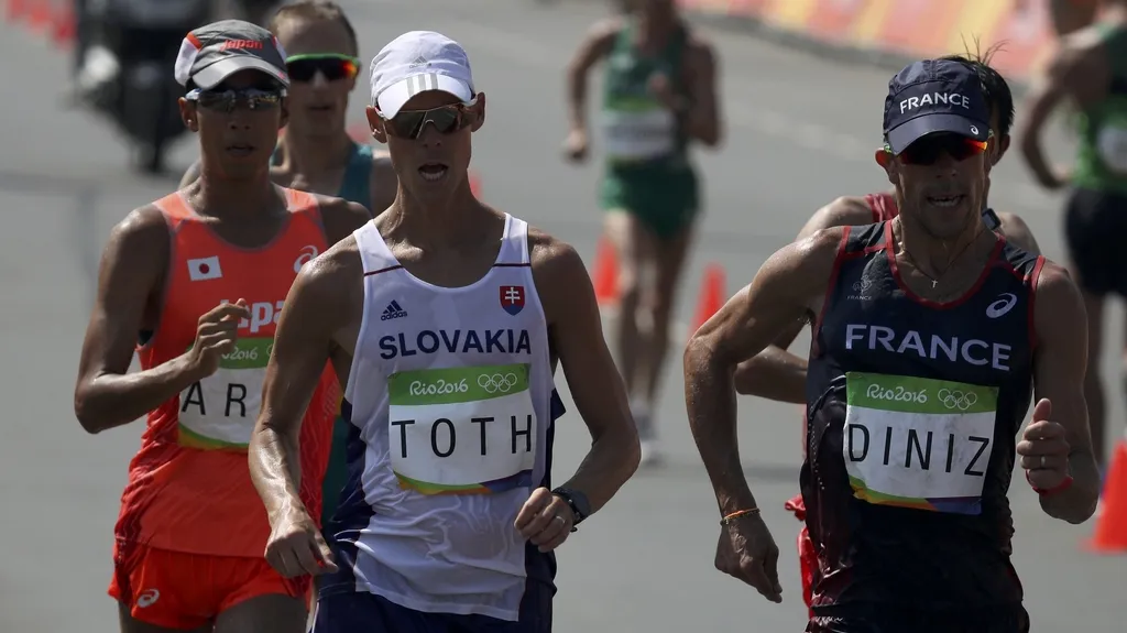 Matěj Tóth v olympijském závodě na 50 km