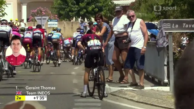 Pád Gerainta Thomase v 16. etapě