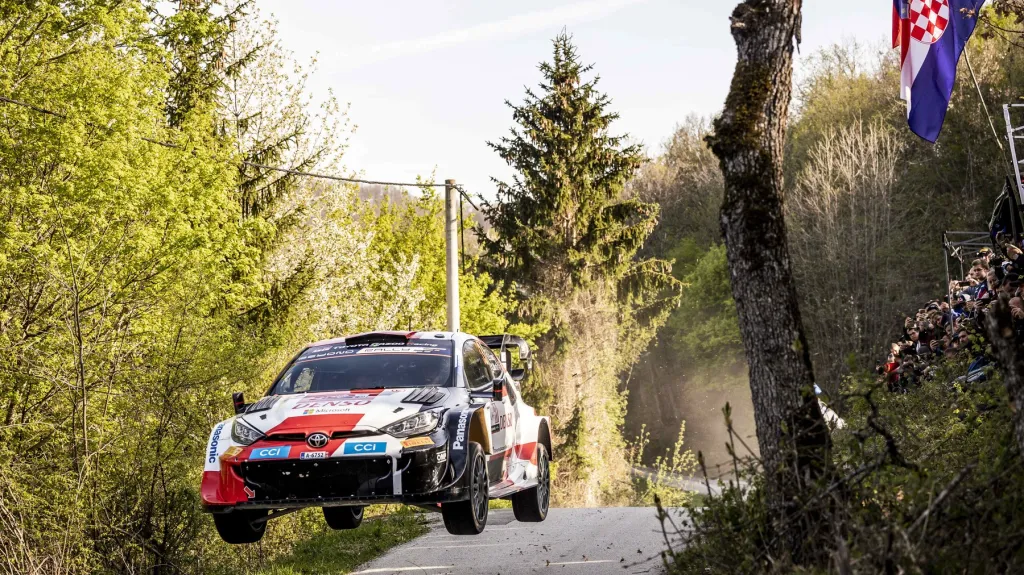 Elfyn Evans na trati Chorvatské rallye