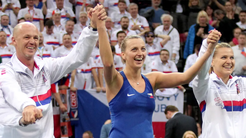 Pála, Kvitová a Šafářová slaví postup ve Fed Cupu