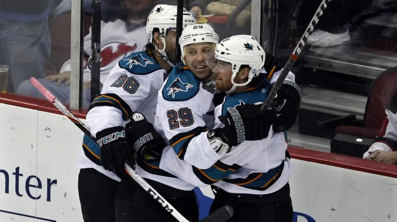 Martin Havlát v dresu San Jose