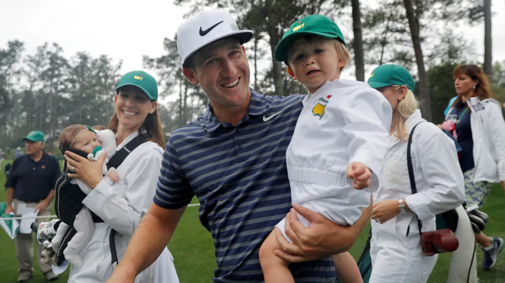 Kevin Chappell se svým synem