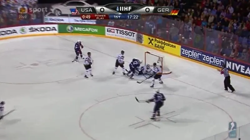 Gól v utkání USA - Německo: Butler - 1:0 (2. min.)