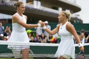 Karolína Plíšková po prohraném duelu s Ruskou Dianou Šnajderovou