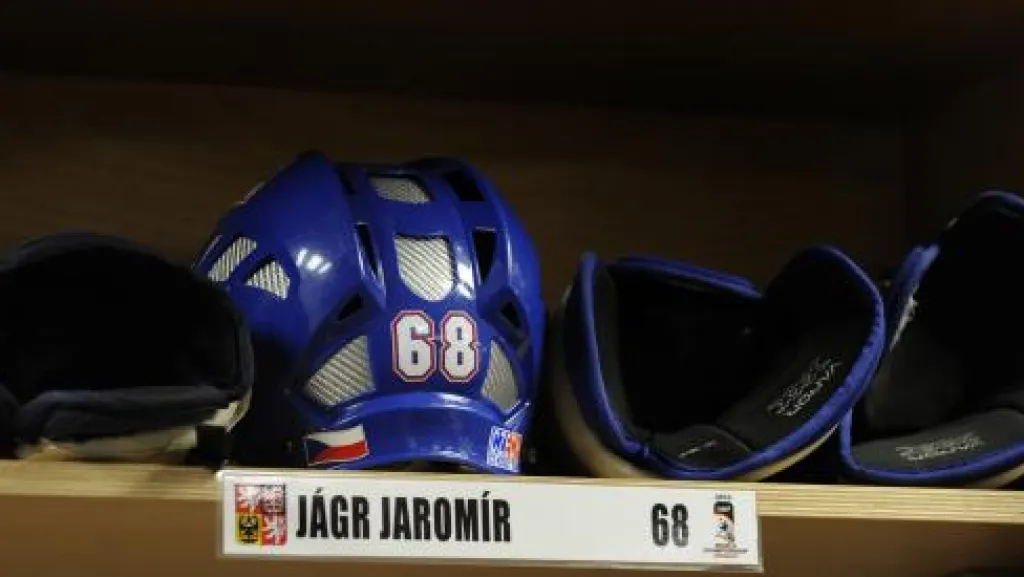 Přilba Jaromíra Jágra