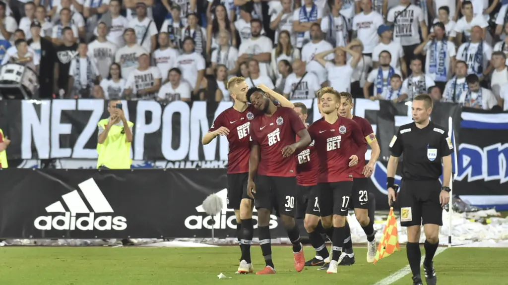 Radost hráčů Sparty